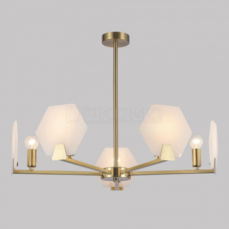 Люстра на штанге Marble 60158/5 латунь