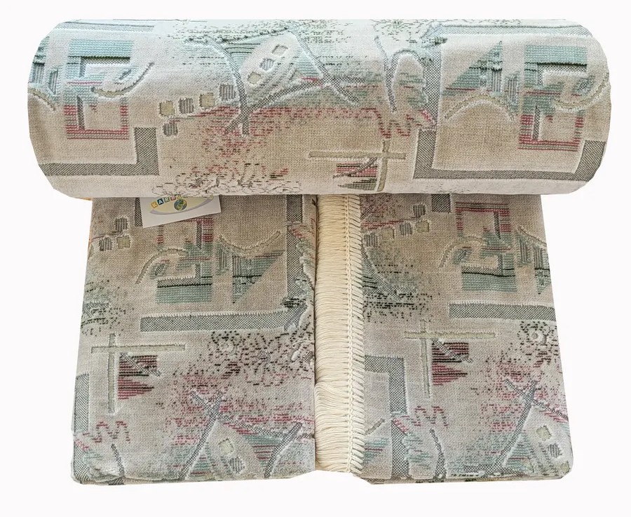 Комплект ковровых дивандеков (260х160;2 накидки(160х160),перламутровый