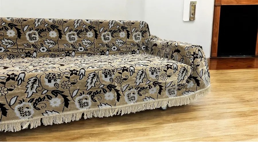 Комплект ковровых дивандеков  (220х180;2 накидки(90х180),Бежевый