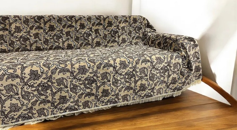 Комплект ковровых дивандеков  (220х180;2 накидки(90х180),Бежевый