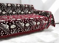 Комплект ковровых дивандеков (220х160;2 накидки(90х160),бордовый