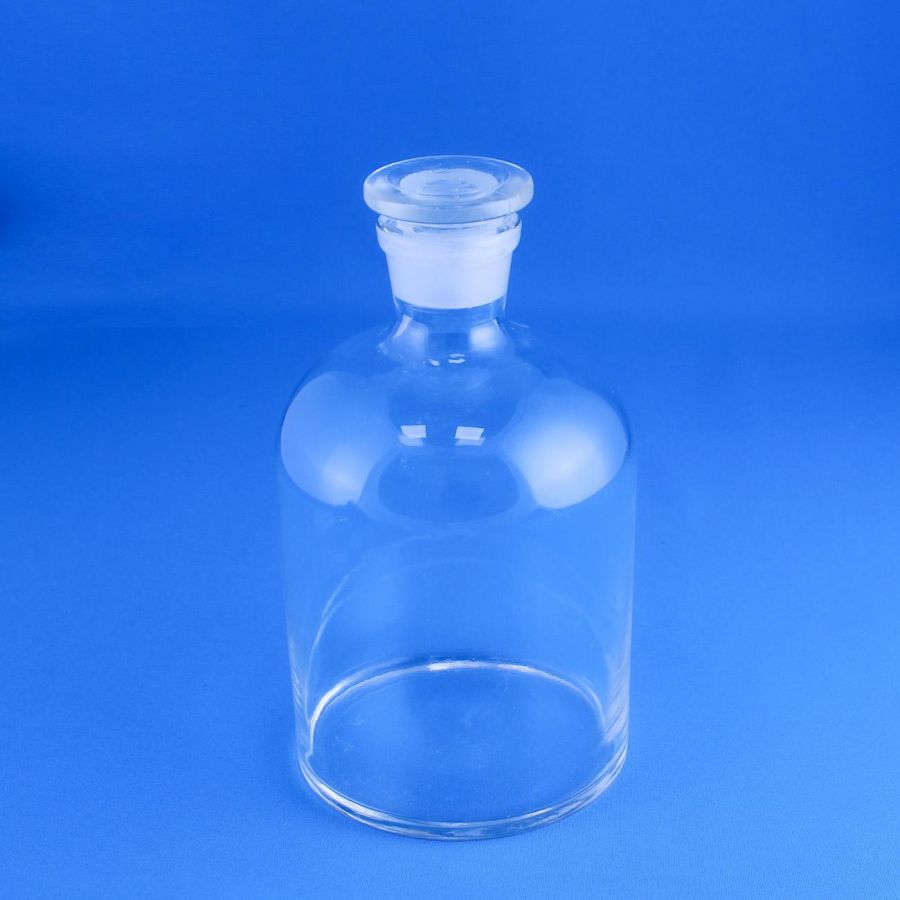 Склянка (штанглас) Labdevices, 1000 мл, светлое стекло, с притёртой пробкой, узкое горло