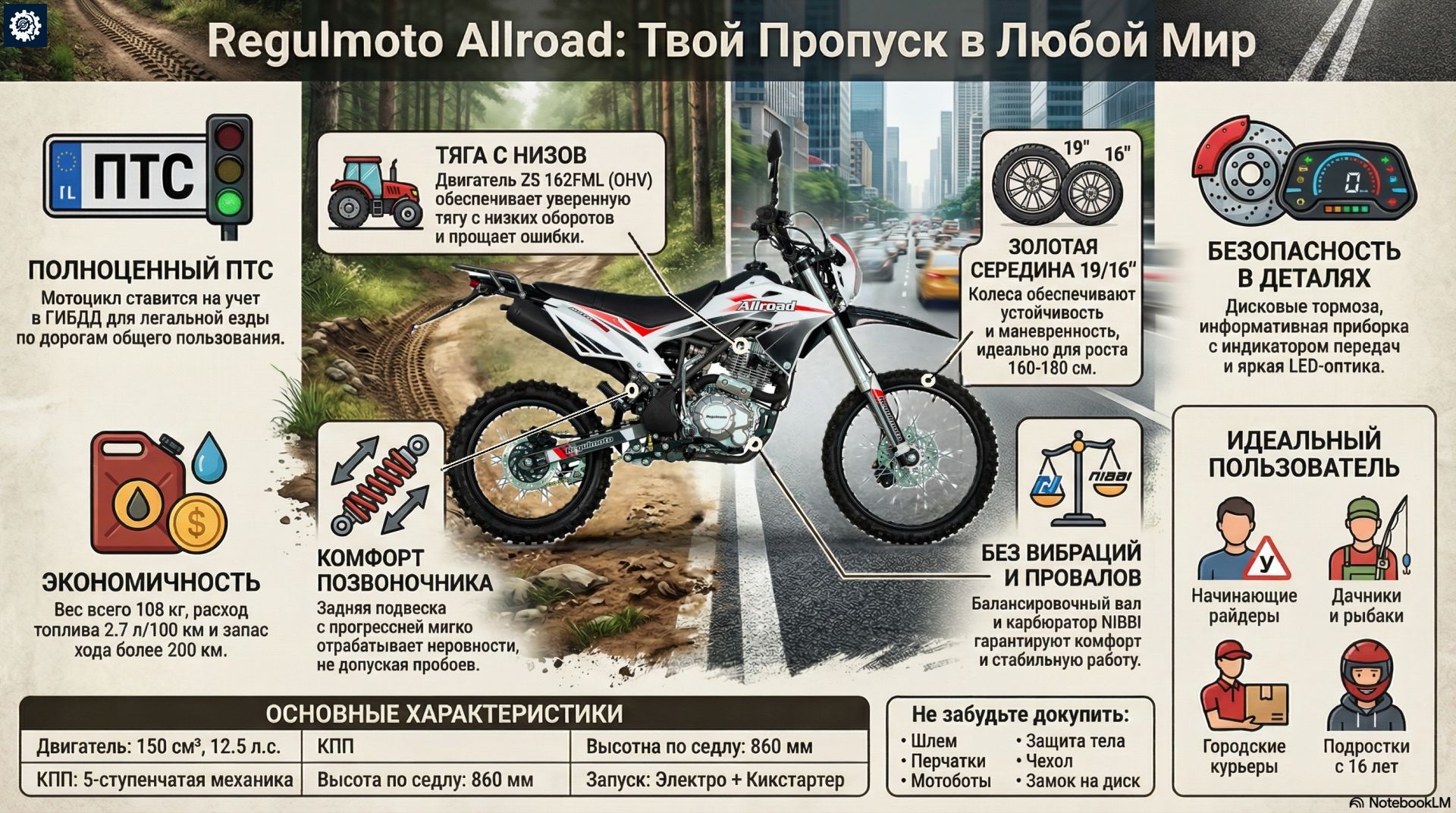 Инфографика Regulmoto Allroad