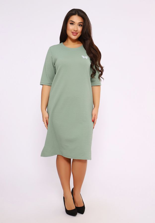746 Платье трикотажное [оливковый]