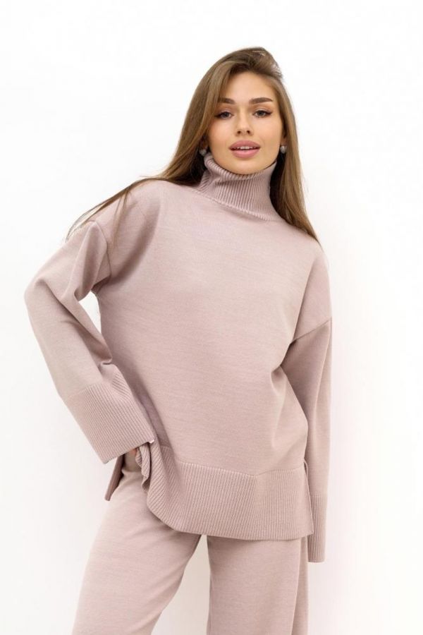 Костюм женский вязаный Конфетти [бежевый]