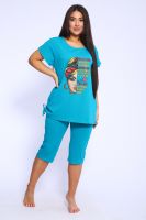 Костюм женский 46655 [изумрудный]