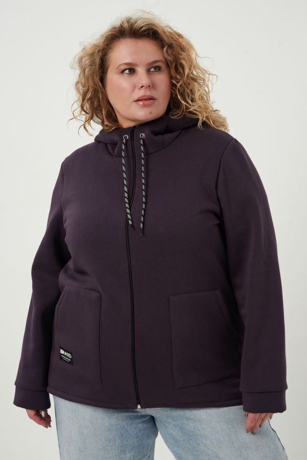 Толстовка женская 83606 [серо-фиолетовый]