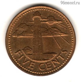 Барбадос 5 центов 1973