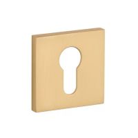 Накладка квадратная под цилиндр Stile PZ Q золото матовое
