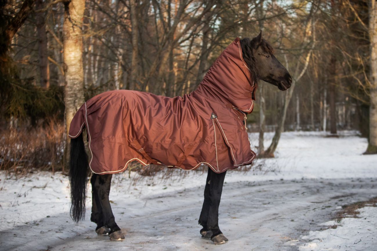 Непромокаемая попона  с полной шеей "Horse Comfort" на утеплителе 150 г/м Full size