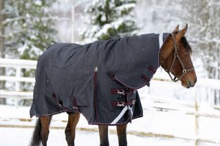 Непромокаемая попона с полной шеей "Horse Comfort" на утеплителе 300 г/м. 1200 ден. Суперкрепкая!