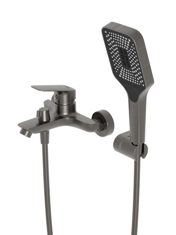 Смеситель для ванны и душа BelBagno DUE-VASM-GM