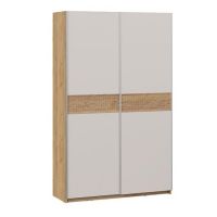 Шкаф-купе с 2 глухими дверями «Оскар Скания» Ручка серебро 1200