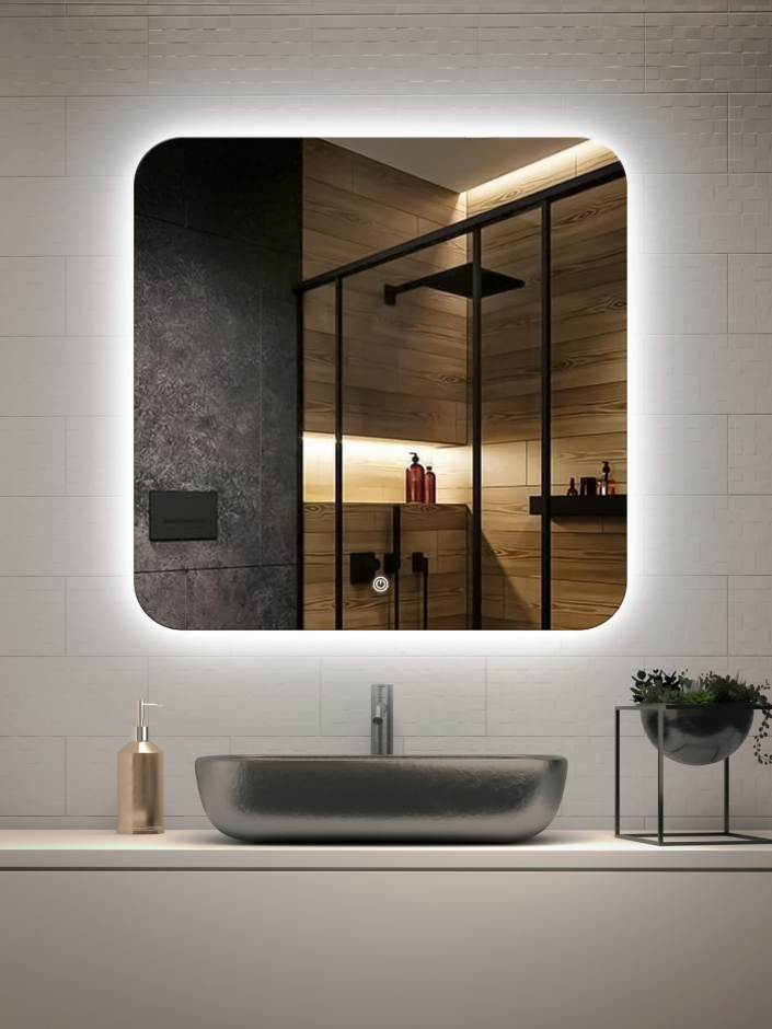 Зеркало квадратное Vincea VLM-3BE8008 80х80 см ФОТО