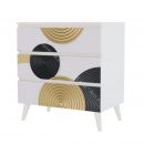 Комод - 2 (Фант) Белый/Круги