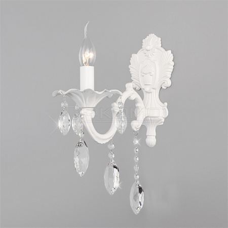 Бра Veletta 10108/1 белый/прозрачный хрусталь Strotskis