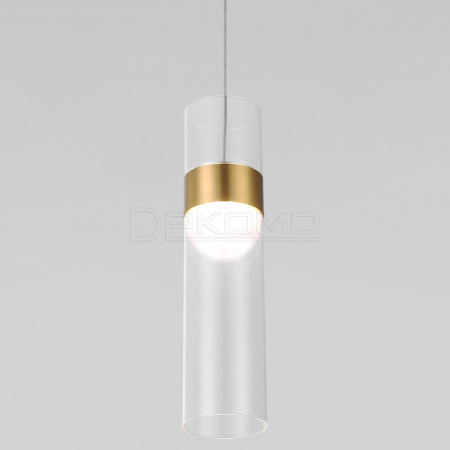 Подвесной светильник Lumen 50244/1 LED латунь/прозрачный
