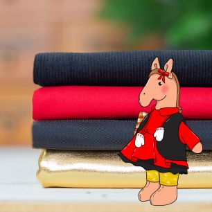 Набор Лошадка Девочка в золотом