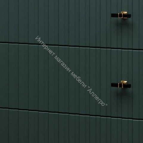 Комод - 5 (Фант) Дуб золотистый/Изумрудное море