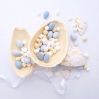 Шоколадное яйцо-пиньята (голубое)