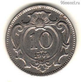 Австро-Венгрия 10 геллеров 1909