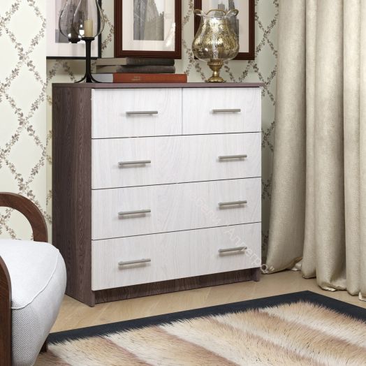 Комод - 8 (Фант) Ясень анкор темный/ясень анкор светлый