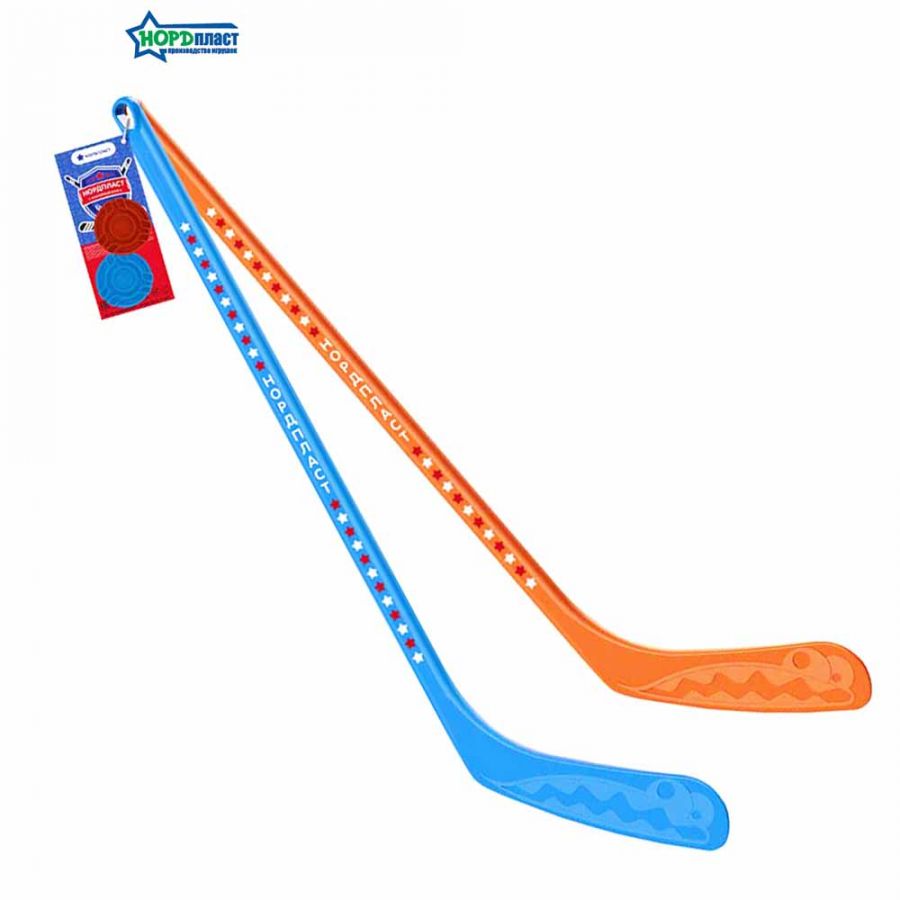 Набор "Хоккейный клуб НОРДПЛАСТ" (2 клюшки + 2 шайбы)