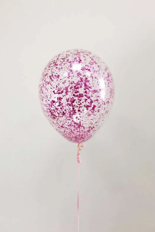 Конфетти голография розовый