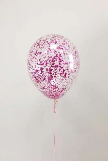 Конфетти голография розовый