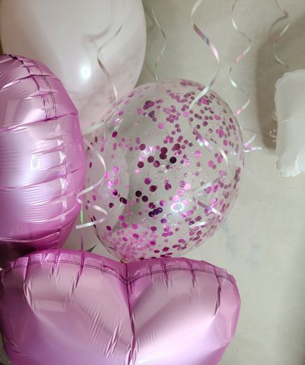 Конфетти розовый