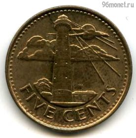 Барбадос 5 центов 2014