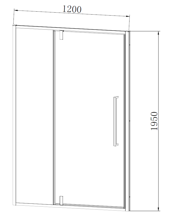 Распашная душевая дверь Vincea Slim-N VDP-4SN120 120х195 см ФОТО