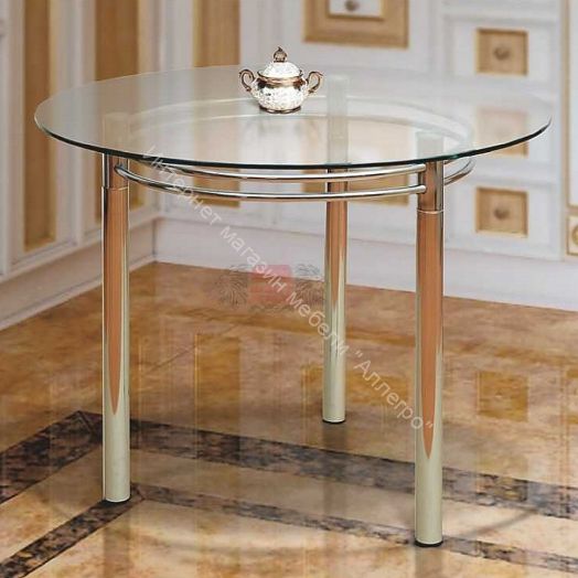 Стол обеденный из стекла Фант-4 круглый