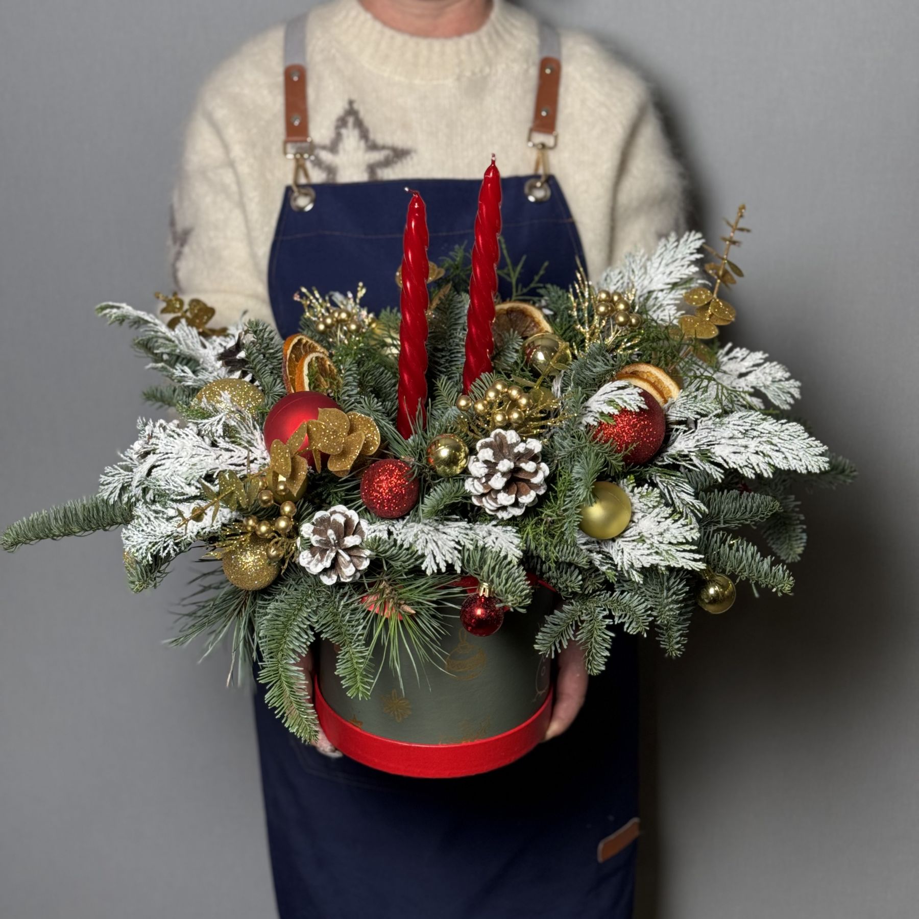 Большая коробочка  на Новый год 