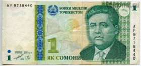 Таджикистан 1 сомони 1999