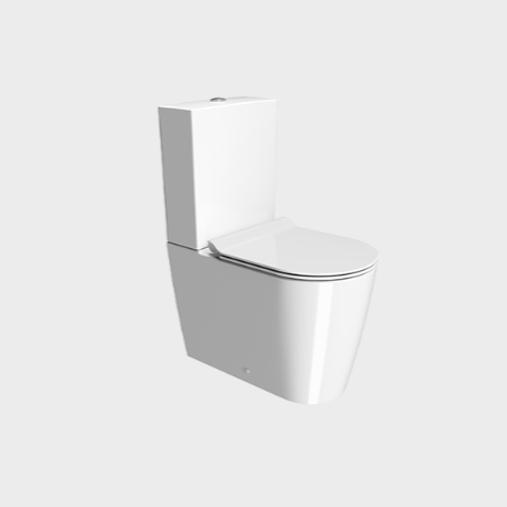 Унитаз напольный GSI KUBE X 9419 63 х 36 белый глянцевый