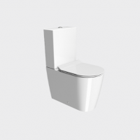 Унитаз напольный GSI KUBE X 9419 63 х 36 белый глянцевый схема 1