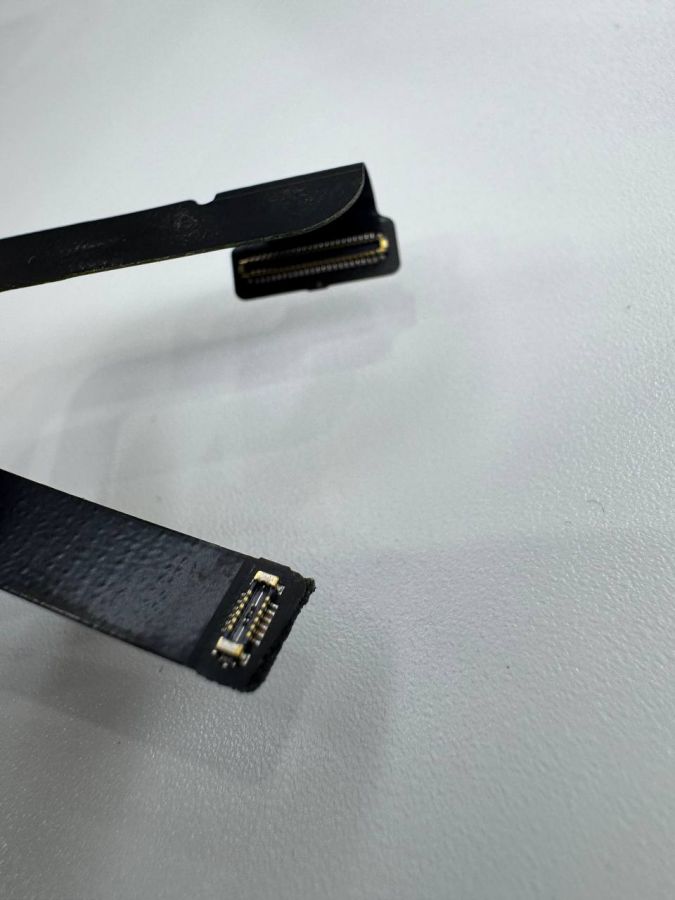 Apple iPhone 14 Pro нижний шлейф с разъёмом зарядки оригинал с разбора (снятый) фиолетовый