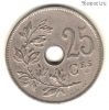 Бельгия 25 сантимов 1928