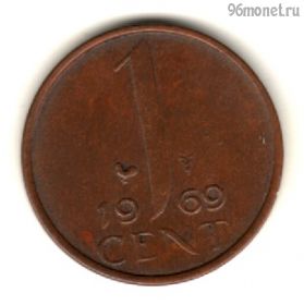 Нидерланды 1 цент 1969