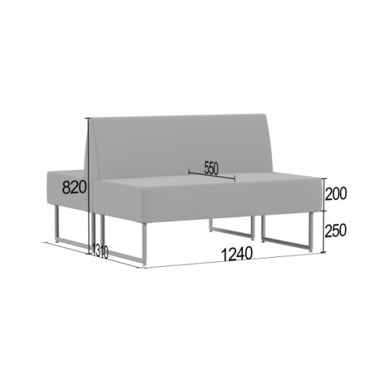 Диван Трион А двойной двусторонний