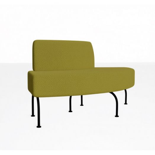 Секция дивана Нэбстер угловая выгнутая