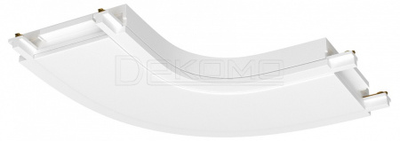 Соединитель угловой L-образный для треков накладных Accessories for tracks Radity TRA084CR-11W