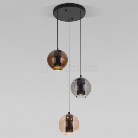 Подвесной светильник Cobble 50258/3 LED дымчатый/ бежевый/ шоколад
