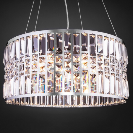 Подвесной светильник Lory 10125/5 хром/прозрачный хрусталь Strotskis Smart
