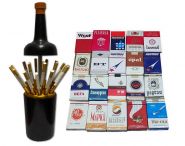 Сувенирная сигаретница бутылка СССР с наполнением 20шт сигарет 1980-1990гг!!!