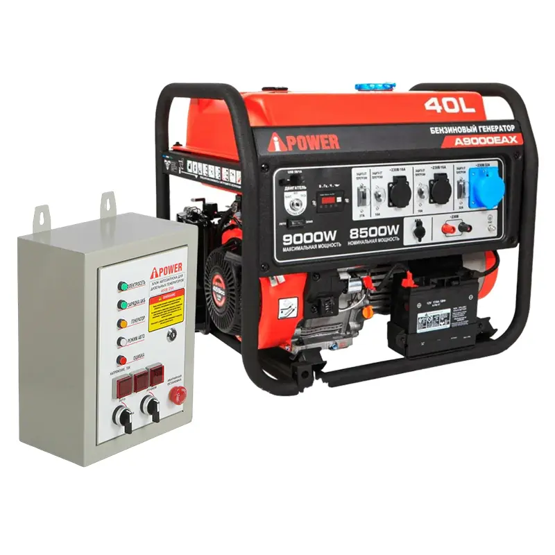 A-iPower A9000EAX бензиновый генератор с блоком АВР 400В/25А (8 pin) New 20121/29109