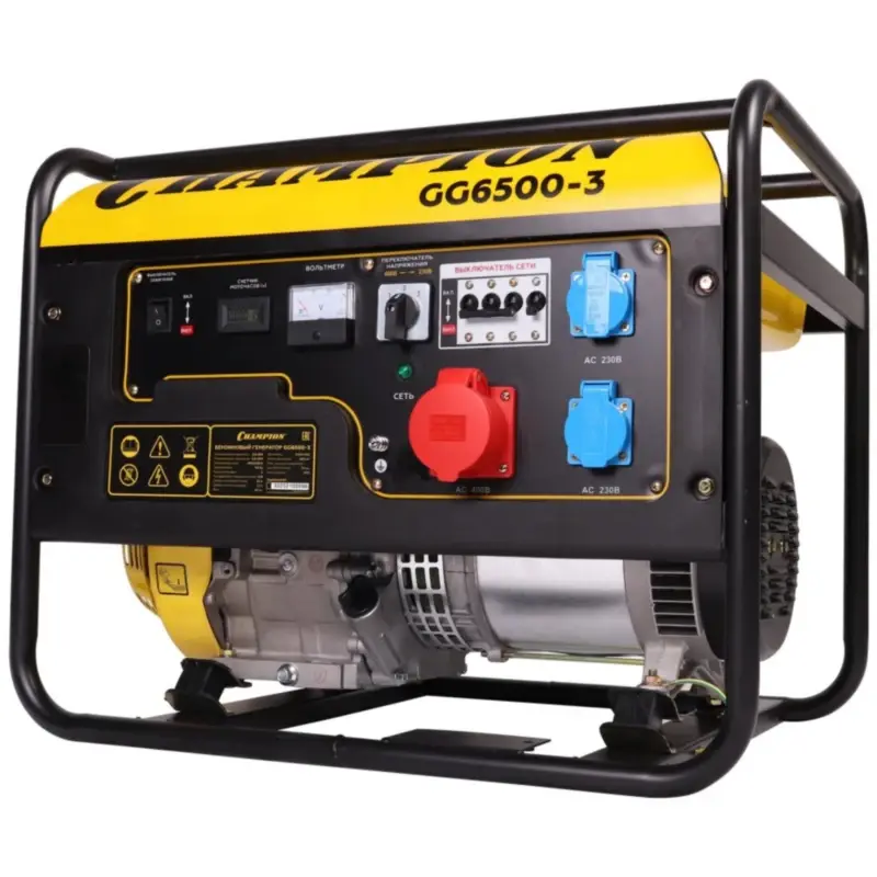 CHAMPION GG6500-3 генератор бензиновый Трехфазный