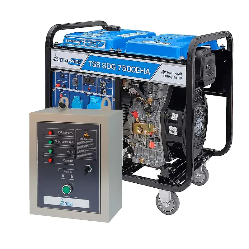 ТСС SDG 7500EHA дизельный генератор с блоком АВР ТСС С 9000D/230 100026/190033