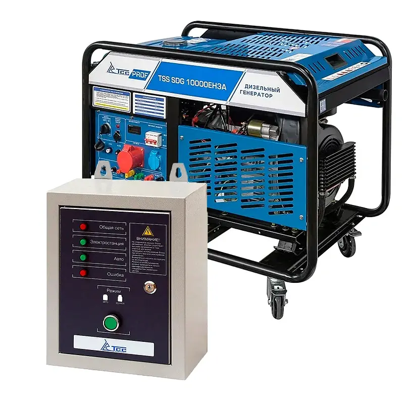 ТСС SDG 10000EH3A дизель генератор с блоком АВР ТСС С 10000/400 100138/190007